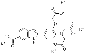 INDO 1 TETRAPOTASSIUM SALT Structure