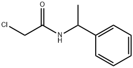 2-クロロ-N-(1-フェニルエチル)アセトアミド 化学構造式