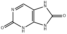 7,9-二氢-2H-嘌呤-2,8(3H)-二酮, 13230-99-4, 结构式