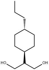 2-(TRANS-4'-N-PROPYL-CYCLOHEXYL)PROPANE-1,3-DIOL Struktur