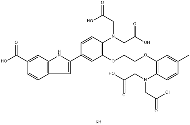 INDO 1 PENTAPOTASSIUM SALT 化学構造式