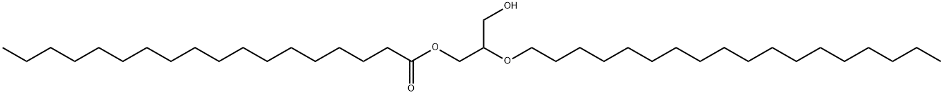 鲨肝醇硬脂酸酯, 13232-26-3, 结构式
