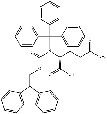 FMOC-GLN(TRT)-OH 化学構造式
