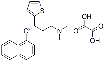 (S)-(+)-N,N-二甲基-3-(1-萘氧基)-3-(2-噻吩基)丙胺草酸盐 结构式