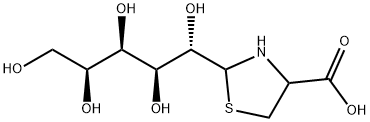 glucosylthiazolidine-4-carboxylic acid Struktur