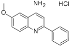 4-氨基-6-甲氧基-2-苯基喹啉盐酸盐, 132346-95-3, 结构式
