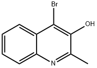 4-ブロモ-2-メチル-3-キノリノール 化学構造式