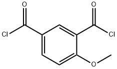4-メトキシ-1,3-ベンゼンジカルボン酸ジクロリド 化学構造式