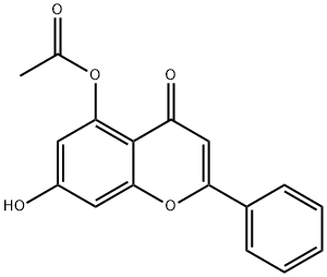 5-ACETOXY-7-HYDROXYFLAVONE,132351-58-7,结构式