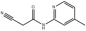 2-cyano-N-(4-methylpyridin-2-yl)acetamide Structure