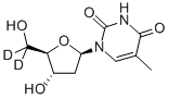 チミジン-5',5''-D2 化学構造式