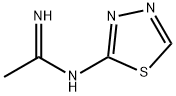 Ethanimidamide,  N-1,3,4-thiadiazol-2-yl- Structure