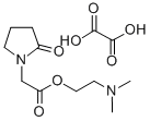 2-(Dimethylamino)ethyl (2-oxo-1-pyrrolidinyl)acetate hydrogen oxalate Structure