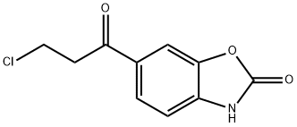 6-(3-氯丙醇基)苯并[D]恶唑-2(3H)-酮, 132383-36-9, 结构式