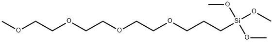 メトキシトリエチレンオキシプロピルトリメトキシシラン 化学構造式
