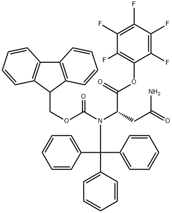 FMOC-ASN(TRT)-OPFP 化学構造式