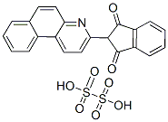 2-苯并[F]喹啉-3-基-1H-茚-1,3-(2H)-二酮二磺基衍生物,1324-04-5,结构式