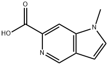 1H-Pyrrolo[3,2-c]pyridine-6-carboxylic acid, 1-Methyl- Struktur