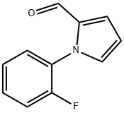 1-(2-フルオロフェニル)-1H-ピロール-2-カルブアルデヒド 化学構造式
