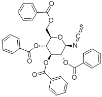 2,3,4,6-四-O-苯甲酰基-Β-D-吡喃葡萄糖基异硫氰酸酯[用于高效液相色谱标记],132413-50-4,结构式