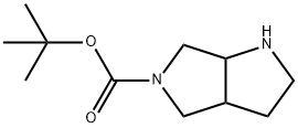 5-BOC-ヘキサヒドロピロロ[3,4-B]ピロール 化学構造式