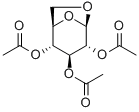 (1R,5R)-2β,3α,4β-トリス(アセトキシ)-6,8-ジオキサビシクロ[3.2.1]オクタン 化学構造式