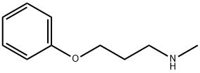 N-メチル-3-フェノキシ-1-プロパンアミン 化学構造式