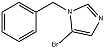 1-ベンジル-5-ブロモ-1H-イミダゾール 化学構造式
