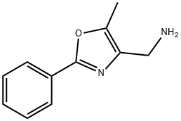 [(5-メチル-2-フェニル-1,3-オキサゾール-4-イル)メチル]アミン 化学構造式