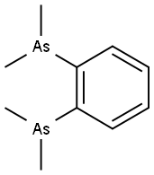 o-フェニレンビス(ジメチルアルシン) 化学構造式