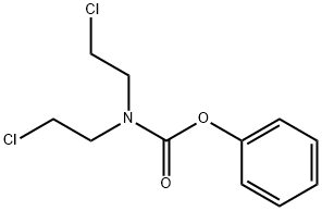 CarbaMic acid, bis(2-chloroethyl)-, phenyl ester Struktur