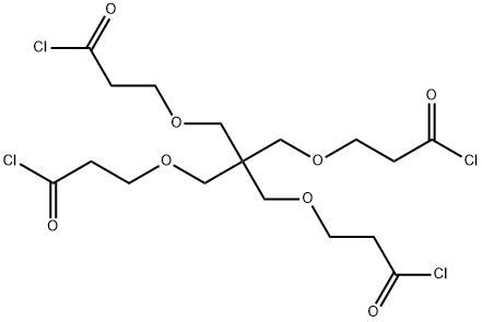 3,3'-(2,2-BIS((3-CHLORO-3-OXOPROPOXY)METHYL)PROPANE-1,3-DIYL)BIS(OXY)DIPROPANOYL Structure