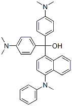 alpha,alpha-bis[4-(dimethylamino)phenyl]-4-(methylphenylamino)naphthalene-1-methanol Struktur