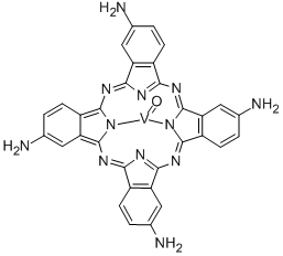 (TETRAAMINOPHTHALOCYANINATO)OXOVANADIUM(IV) Structure