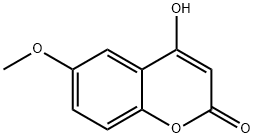 4-羟基-6-甲氧基香豆素,13252-84-1,结构式