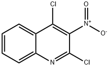 2,4-DICHLORO-3-NITRO-QUINOLINE 化学構造式