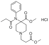 レミフェンタニル塩酸塩 化学構造式