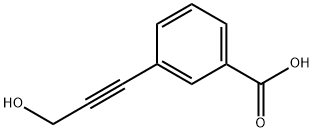 3-(3-HYDROXY-PROP-1-YNYL)-BENZOIC ACID Structure