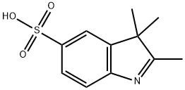 2,3,3-三甲基-3H-吲哚-5-磺酸, 132557-72-3, 结构式