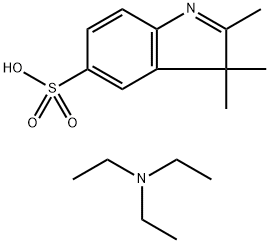 2,3,3-三甲基-5-磺酸基-3H-吲哚, 132557-73-4, 结构式