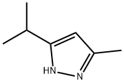 5-イソプロピル-3-メチル-1H-ピラゾール 化学構造式