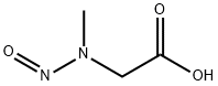 N-ニトロソ-N-メチルグリシン 化学構造式