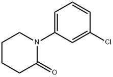 1-(3-クロロフェニル)ピペリジン-2-オン 化学構造式