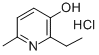 2-乙基-6-甲基-3-羟基吡啶盐酸盐 结构式