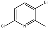 3-Bromo-6-chloro-2-methylpyridine Struktur