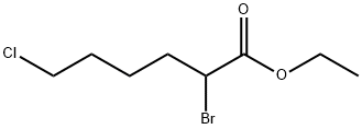 Ethyl 2-bromo-6-chlorohexanoate 化学構造式