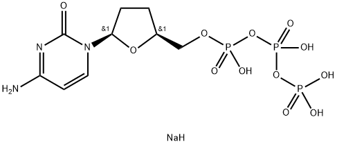 2′,3′-二脱氧胞苷 5′-三磷酸 钠盐, 132619-66-0, 结构式