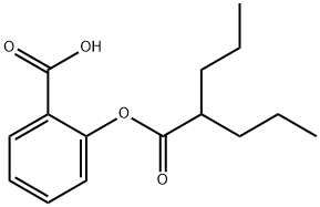 2-[(2-Propylvaleryl)oxy]benzoic acid Struktur