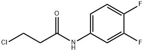 3-CHLORO-N-(3,4-DIFLUOROPHENYL)PROPANAMIDE Struktur