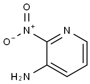 3-アミノ-2-ニトロピリジン 化学構造式